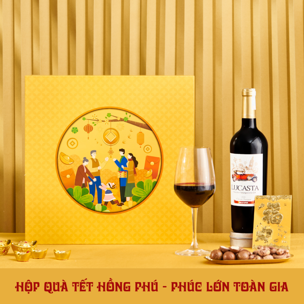 Hộp quà Tết Hồng Phú